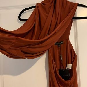 Rust Wide Leg Jumpsuit